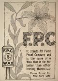 1902 F.P.C. Ironing Wax Ad