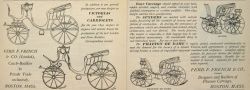 1892 Ferd. French Horse Carriage Buggy Ad
