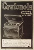 1910 Columbia Grafonola Ad ~ The "Elite"