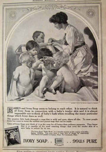 1915 Ivory Soap Ad ~ Lots of Babies