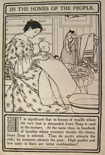 1900 Ivory Soap Ad ~ In the Homes of The People