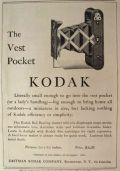 1913 Kodak Vest Pocket Camera Ad