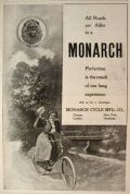 1898 Monarch Bicycle Ad ~ All Roads are Alike