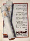 1921 Murad Cigarette Ad ~ Judge for Yourself
