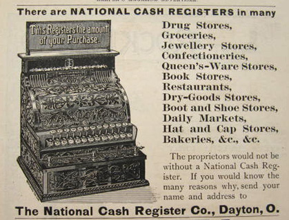 1890 National Cash Register Ad