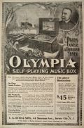 1898 Olympia Self Playing Music Box Ad