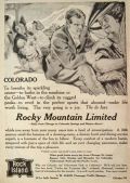 1910 Rocky Mountain Limited Railroad Ad ~ Rose O'Neill