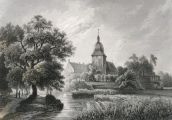 Schloss Furstenau Germany ~ Antique Print
