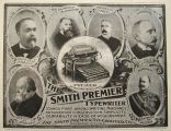 1898 Smith Premier Typewriter Ad ~ Premiers of Countries