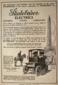 1910 Studebaker ELectric Car Ad ~ Cleopatra's Needle, NY