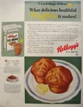 1929 Kellogg's All Bran Cereal Ad ~ Muffin recipe