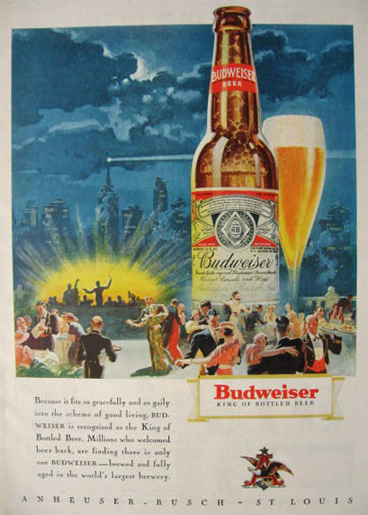 Budweiser Halloween Vintage Americana Beer Ad Photo Print 11x14 080 
