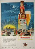 1933 Budweiser Beer Ad ~ Skyline & Orchestra