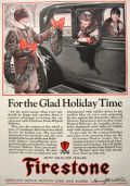 1927 Firestone Tires Ad ~ Christmas Wreath