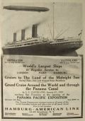 1914 Hamburg American Line Ad ~ Imperator