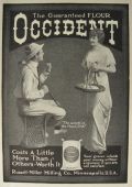 1914 Occident Flour Ad ~ Man with Golf Club
