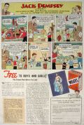 1933 Wheaties Cereal Ad ~ Boxer Jack Dempsey Cartoon