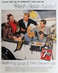 1958 Seven-Up 7-Up Soda Ad ~ Game Day