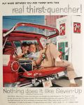 1958 Seven-Up Ad ~ Vintage 7-Up Vending Machine