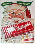 1955 Chesterfield Cigarettes Ad ~ Santa