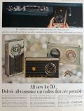 1959 Delco Portable Transistor Car Radio Ad