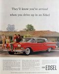 1958 Ford Edsel Citation Ad ~ You've Arrived