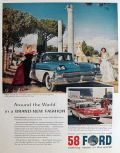 1958 Ford Fontata Ad ~ Rome & United Nations