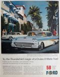 1958 Ford Fairlane Ad ~ Worth Ave., Palm Beach, FL
