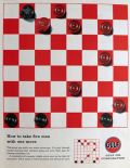 1958 Gulf Oil Ad ~ Checkers Checkerboard Strategy