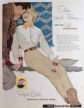 1958 Pepsi Cola Soda Ad ~ Western Wear
