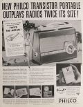 1958 Philco Transistor Radio Ad ~ Model T-701