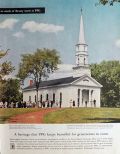 1958 PPG Ad ~ Martha Mary Chapel ~ Sudbury, MA