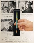1958 Sheaffer Snorkel Fountain Pen Ad ~ Cartoonist Signatures