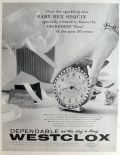 1958 Baby Ben Sequin Clock Ad ~ Specially Created