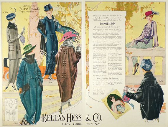 1919 Bellas Hess Vintage Women's Fashion Catalog Ad
