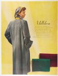1948 Milliken Woolens Ad ~ Vintage Wool Touring Coat