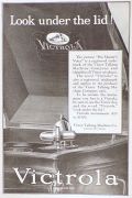 1921 Victor Victrola Ad ~ Look Under the Lid