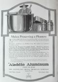 1917 Aladdin Aluminum Kettle Ad ~ Makes Preserving a Pleasure
