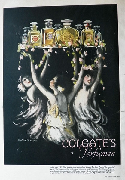 1917 Colgate's Perfume Ad ~ Art Nouveau - Dorothy Ferriss