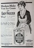 1917 Antique Easy Freezer Ice Cream Maker Ad