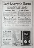 1917 Bauer & Black Formaldehyde Fumigator Ad
