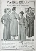 1917 Women's Boudoir Gown Velvet Robe Ad ~ Silk Lined