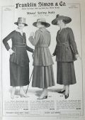 1917 Franklin Simon Ad ~ Misses' Spring Suits