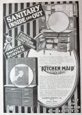 1917 Kitchen Maid Kitchen Cabinet Ad ~ Sanitary Inside & Out