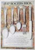 1917 Rogers Bros Silverware Ad ~ Heraldic Pattern