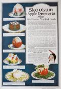 1917 Skookum Apples Ad ~ Dessert Recipes