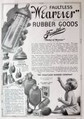 1917 Faultless Wearever "Natural Nurser" Rubber Nipple Ad