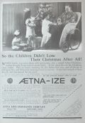 1916 Aetna Life Insurance Ad ~ Antique Wicker Wheelchair