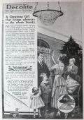 1916 Holophane Glass Ad ~ Decolite