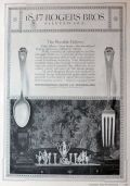 1916 Rogers Bros Silverware Ad ~ Heraldic Pattern